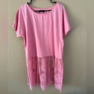 Twinset med pink top